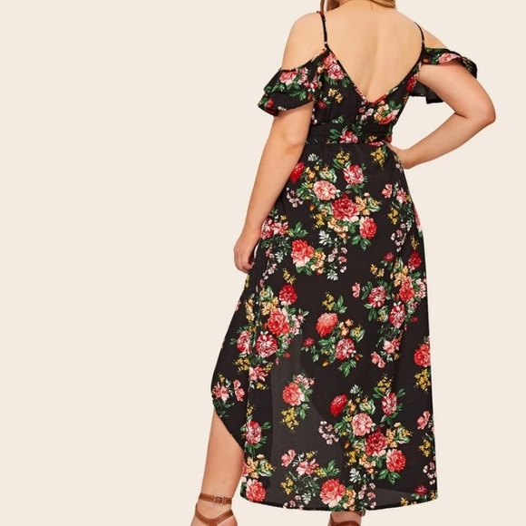 Floral Maxi Wrap Dress - Picture 2 of 3